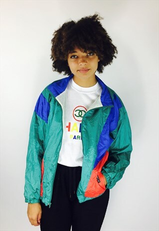 VINTAGE FESTIVAL 80S RAVE WINDBREAKER JACKET