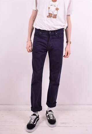 LEE MENS VINTAGE JEANS W30 L31 BLUE 90'S