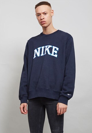 RETRO NAVY BLUE NIKE ATHLETIC SWEATER