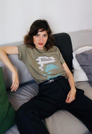 OVERSIZED GREEN SMOKE T-SHIRT