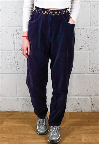 VINTAGE PURPLE FELT TROUSERS