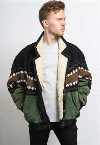 VINTAGE AZTEC INCA FLEECE JACKET