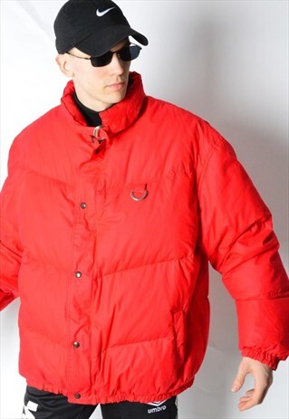 VINTAGE 90S RED PUFFER JACKET