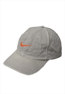 Vintage Nike 90s Grey Baseball Cap Womens