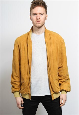 VINTAGE SUEDE BOMBER JACKET