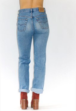 Vintage 90's 501 Straight Blue Levi Jeans