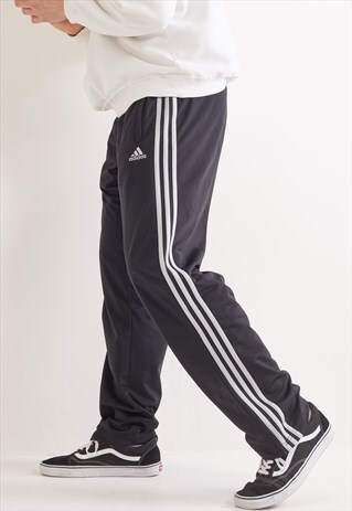 VINTAGE ADIDAS TRACKSUIT BOTTOMS BLACK