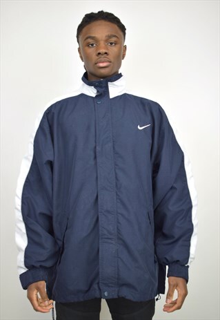 VINTAGE 90S NIKE NAVY/WHITE JACKET