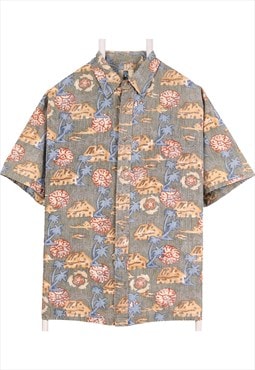 Vintage 90's KAHALA Shirt Graphic Short Sleeve Button Up