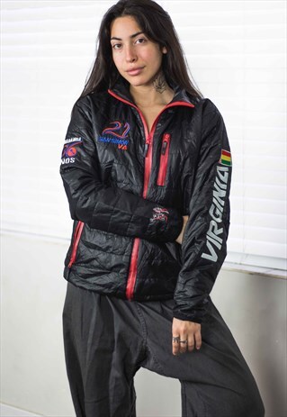 VINTAGE NORTH FACE JACKET PUFFER LOGO 90S L 13.2