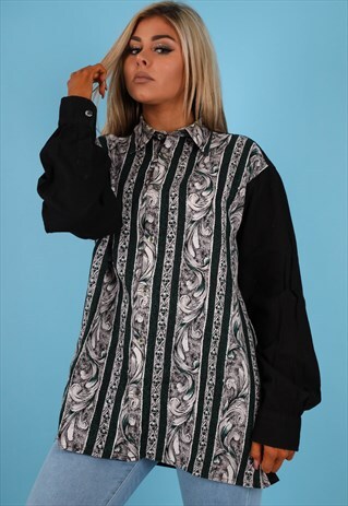 VINTAGE PATTERN SHIRT IN MULTI NS180