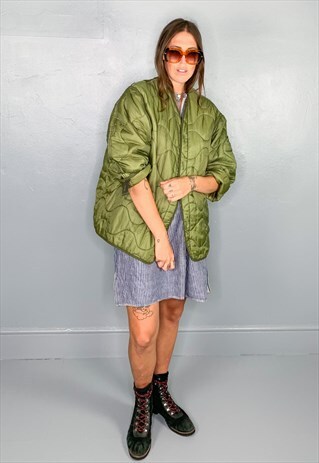 KHAKI GREEN MILITARY LINER