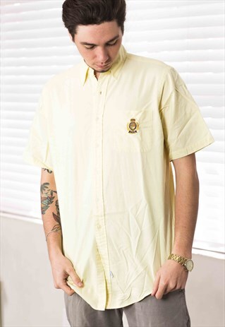 VINTAGE POLO RALPH LAUREN SHIRT LOGO 90S M 8.5