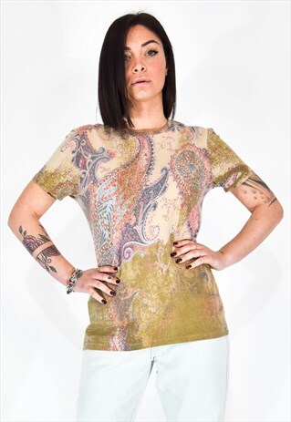 ROBERTO CAVALLI MULTICOLORED T-SHIRT