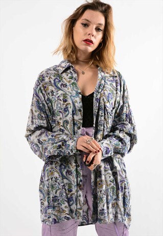 OVERSIZE ABSTRACT PATTERN SHIRT.