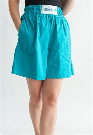 VINTAGE 80S ELECTRIC BLUE BOXER SHORTS