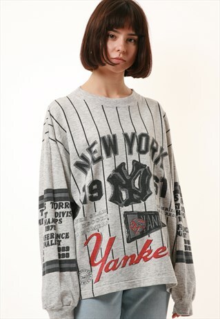 90S KIWI VINTAGE OLDSCHOOL YANKEES COTTON SWEATSHIRT 16055