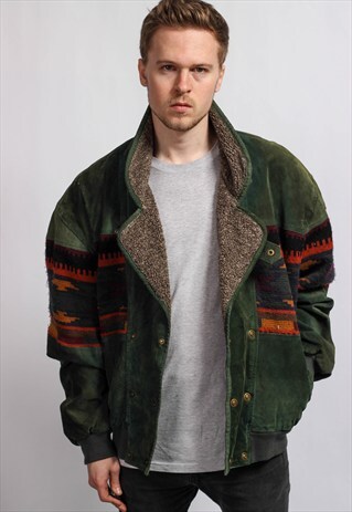 VINTAGE AZTEC SHERPA JACKET