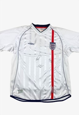 Vintage UMBRO England Home Kit 2001/03 Football Shirt XL 