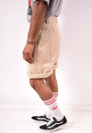 TRUSSARDI MENS VINTAGE SHORTS W38 BEIGE 90S