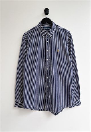 Polo Ralph Lauren Blue Striped Office Shirt