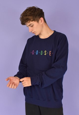 G&G UNISEX NAVY GG COLOUR SWEAT