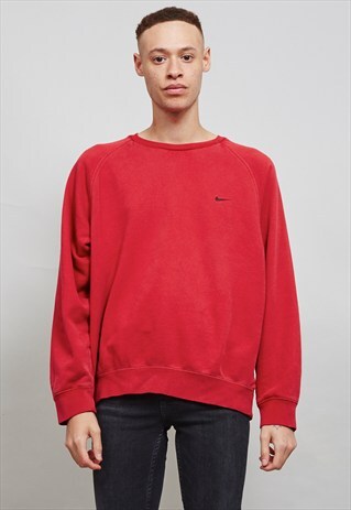 VINTAGE NIKE RED 90'S SWEATSHIRT