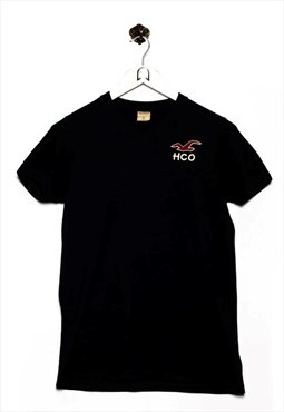 Vintage Hollister T-Shirt Logo Stick Navy