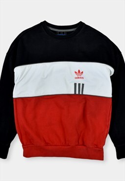 Vintage Adidas Sweatshirt Pullover Logo Black