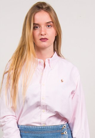 RALPH LAUREN PINK STRIPED SHIRT