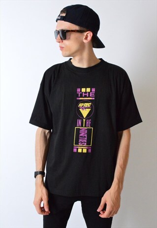 HI-TEC VINTAGE 90S BLACK NINETIES T-SHIRT
