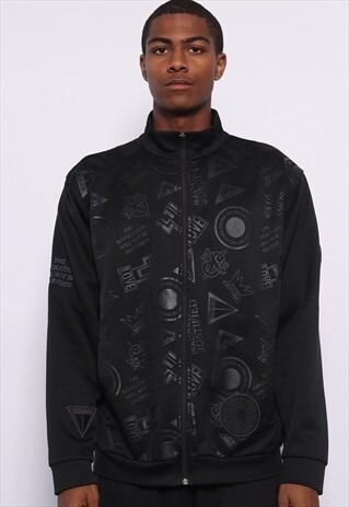 VINTAGE NIKE LOGO TRACK JACKET BLACK