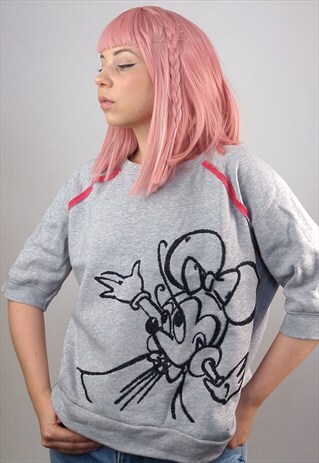 DOROTHEE SCHUMACHER VINTAGE DISNEY CARTOON CROP SWEATSHIRT