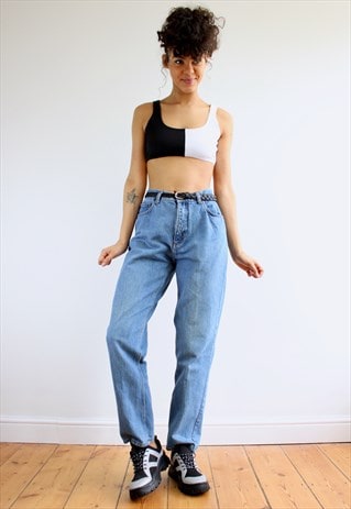 Vintage 80s High Waisted Mom Jeans Blue | Retroverse Vintage | ASOS ...