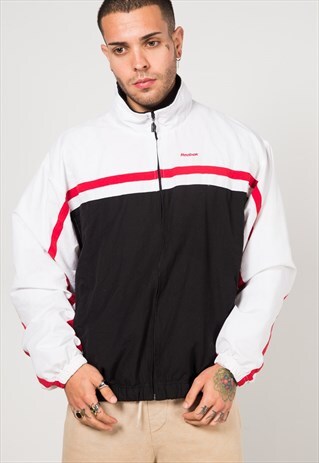 VINTAGE 80S REEBOK SHELL SPORT JACKET / S1107