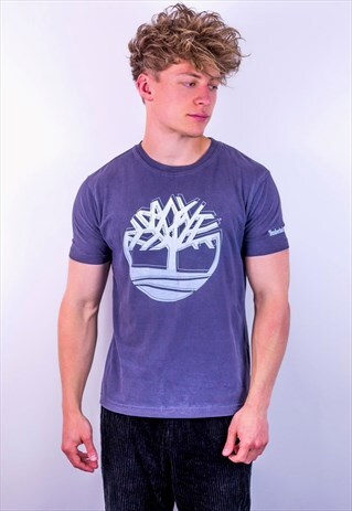 VINTAGE TIMBERLAND T-SHIRT IN BLUE