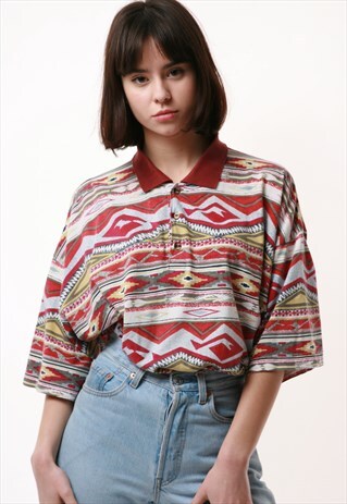 90S VINTAGE OLDSCHOOL MULTICOLOR COTTON T-SHIRT 16257