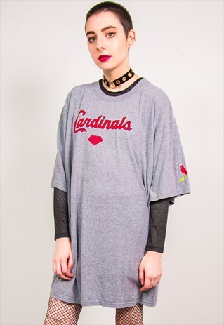 NIKE VINTAGE 90'S GREY ST LOUIS CARDINALS BASEBALL T-SHIRT