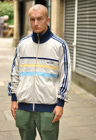VINTAGE 80S ADIDAS TRACK TOP MADE IN HUNGARIA