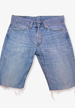 Vintage levi's 512 cut off denim shorts blue w34 BV14581
