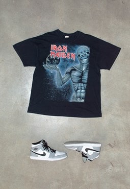Vintage 90s Iron Maiden printed Graphic Band t-shirt