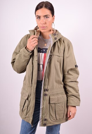 WOOLRICH WOMENS VINTAGE JACKET LARGE GREEN 90'S
