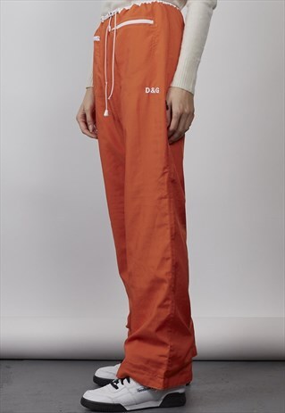 RARE VINTAGE 90'S D&G ORANGE CARGO PANTS