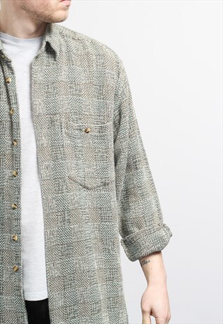 VINTAGE AZTEC PATTERNED SHIRT