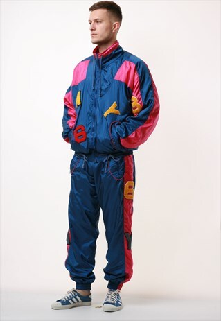 90S RARE VINTAGE OLDSCHOOL SHELL SPORTS SUIT 16546