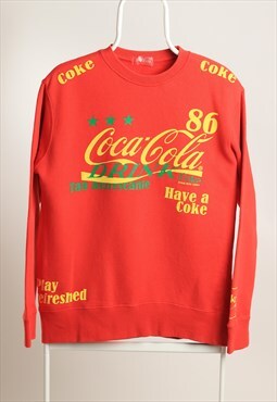 Vintage Coca Cola Crewneck Sweatshirt Red