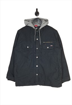 Men's Dickies Shirts Jacket In Black Size Large