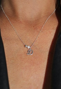 D Initial Necklace