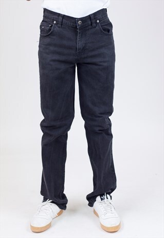 VINTAGE 90S TOMMY HILFIGER BLACK JEANS
