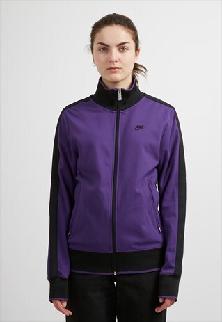 VINTAGE PURPLE NIKE TRACK ZIP JACKET